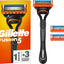 hygiene Gillette Fusion5 Rasoir Pour Homme, 1 Rasoir Gillette , 3 Recharges De Lames, Avec Lubrastrip Pour Un Rasage De Près gilette