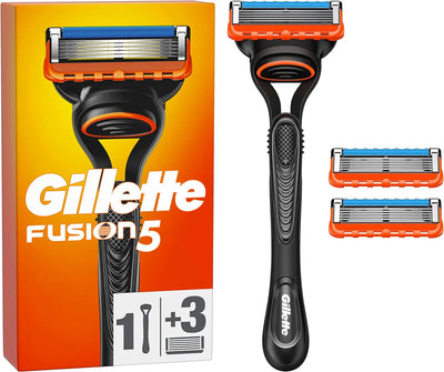 hygiene Gillette Fusion5 Rasoir Pour Homme, 1 Rasoir Gillette , 3 Recharges De Lames, Avec Lubrastrip Pour Un Rasage De Près gilette