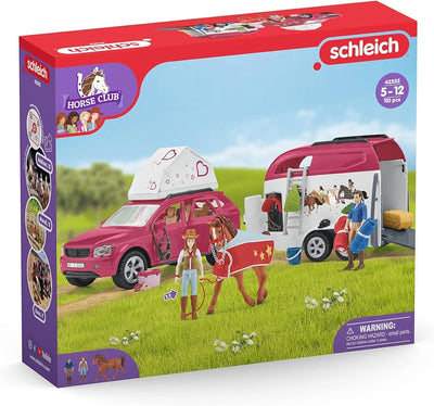 jouet pour enfant Grand voyage équestre en voiture et remorque Schleich Toomies