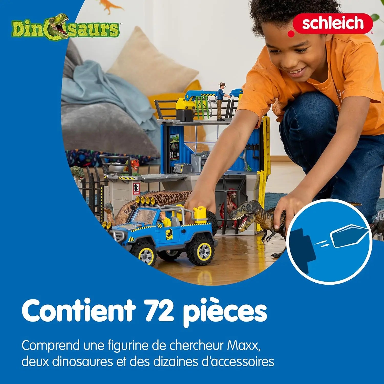 jouet pour enfant Grande station de recherche dino schleich Jazwares