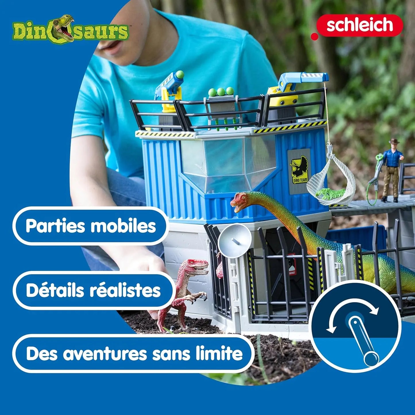 jouet pour enfant Grande station de recherche dino schleich Jazwares