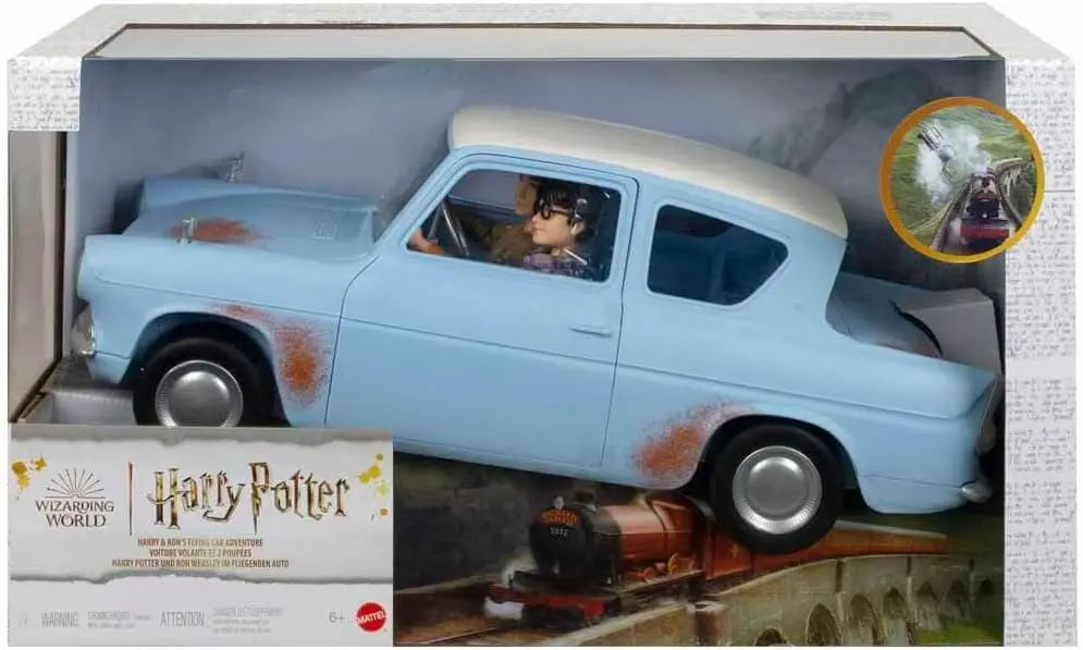 jouet pour enfant Harry Potter Voiture volante et 2 poupées Funko