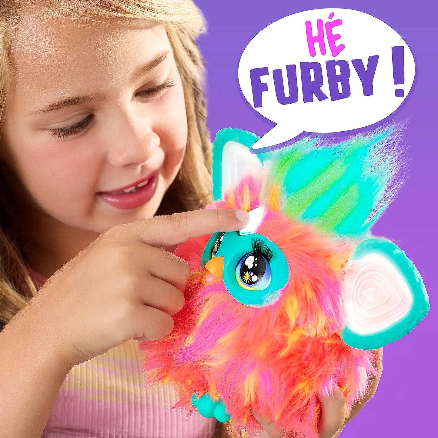 peluches Hasbro Furby Corail, Peluche Interactive king jouet