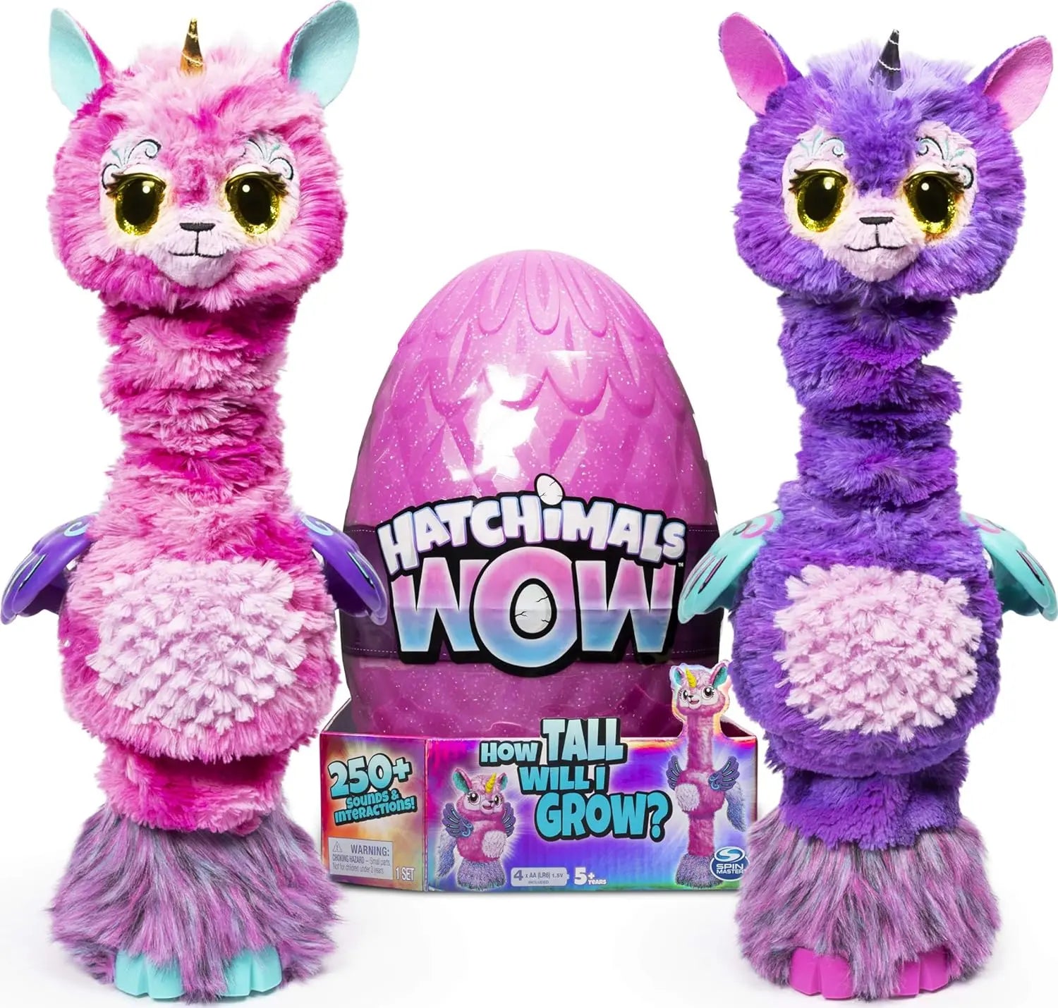 jouet pour enfant Hatchimals Wow, Interactif Llalacorn de 81 CM PETS ALIVE