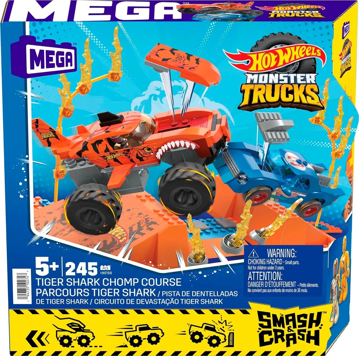 jouet pour enfant Hot Wheels Coffret transporteur Mega Construx Hot Wheels