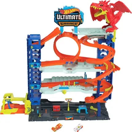 circuit Hot Wheels Super Garage Dragon king jouet