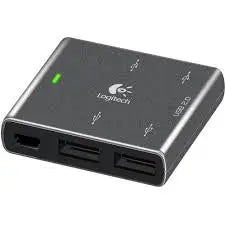 Accessoires PC Hub USB 2.0 Premium à 4 ports Logitech pour ordinateurs portables Logitech