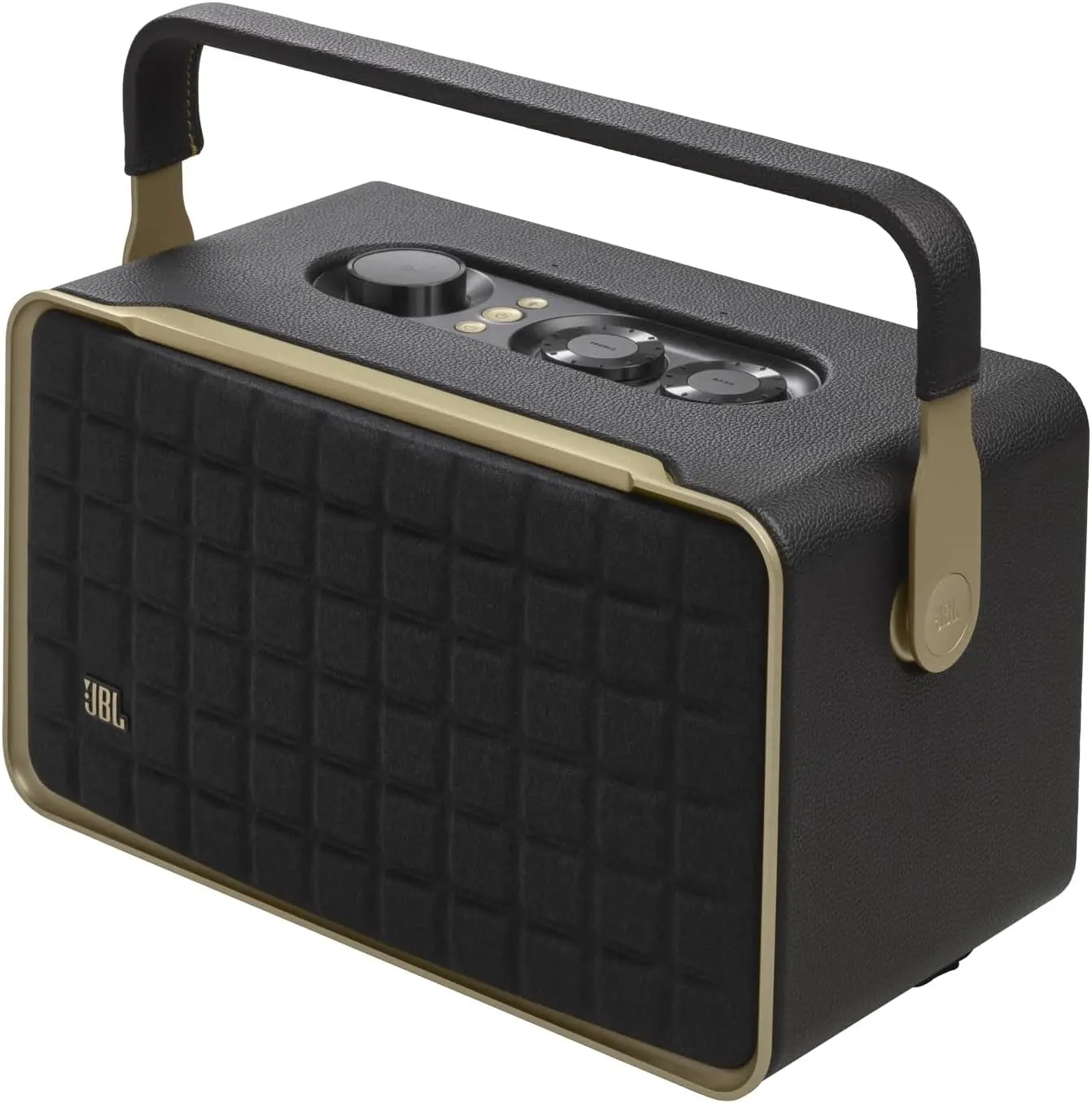Bluetooth Speaker JBL Authentics 300 Enceinte Intelligente connectée Portable avec WiFi, Bluetooth et Assistants vocaux, Design rétro, JBL