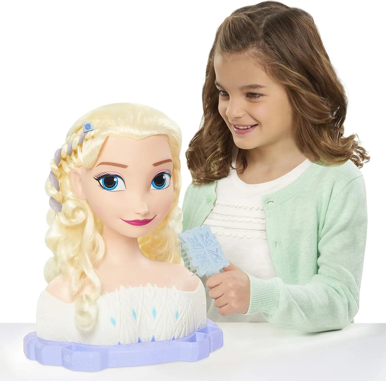 jouet pour enfant JP Disney La Reine des Neiges 2 Tête à coiffer Deluxe Elsanja lego