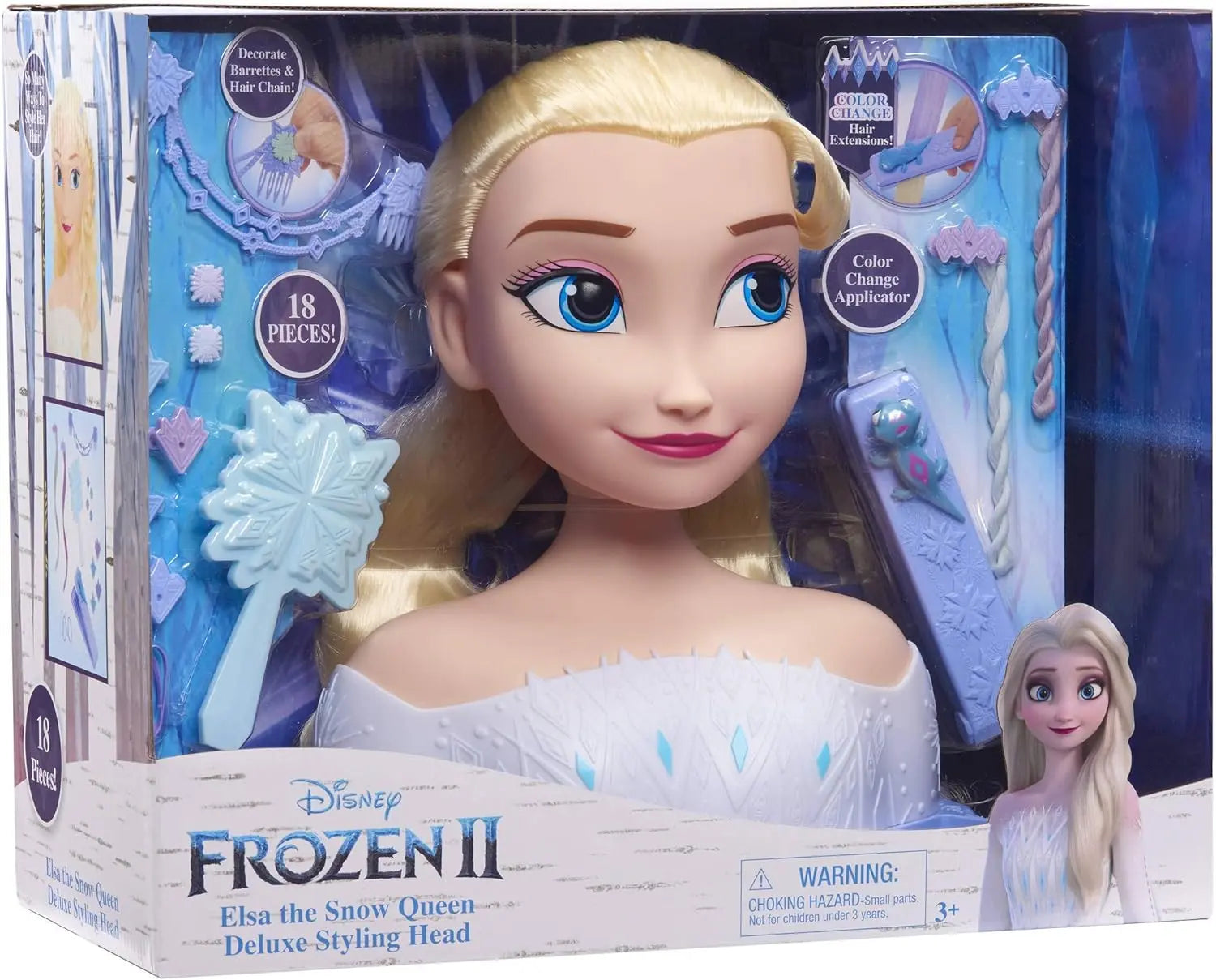 jouet pour enfant JP Disney La Reine des Neiges 2 Tête à coiffer Deluxe Elsanja lego