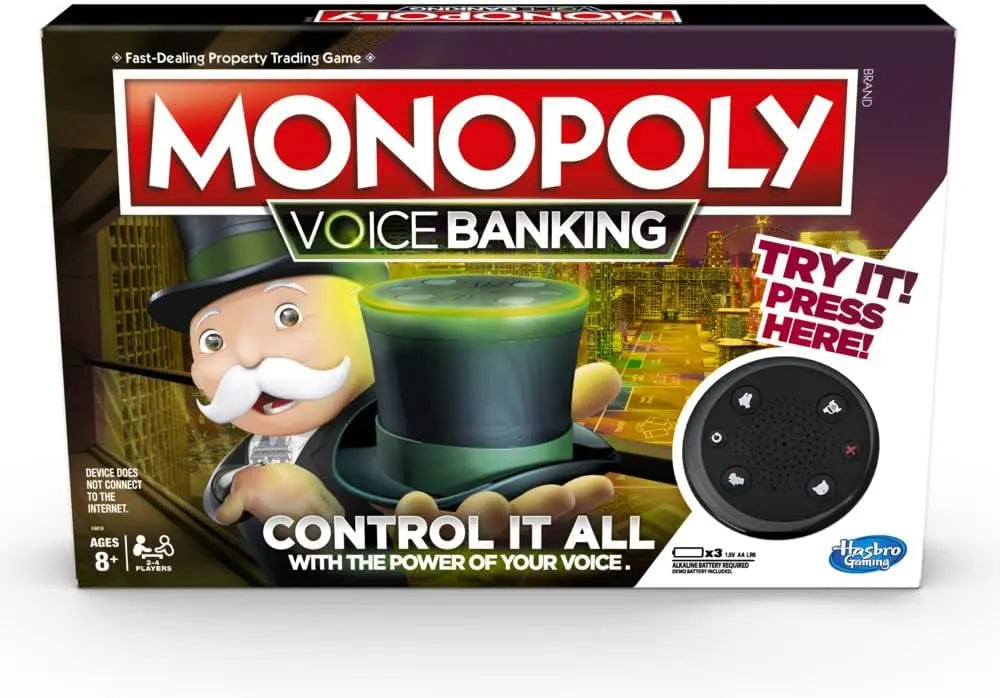 plateau Jeu de société Monopoly Voice Banking Hasbro