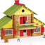 jouet pour enfant Jeujura Mon Chalet en Bois 240 pièces Bandai