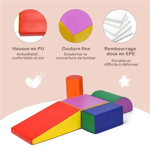 bloc de construction pour enfant Jeux de Construction Riwi 12 Blocs de Construction en Mousse Xxl Giantex