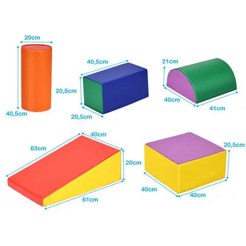 bloc de construction pour enfant Jeux de Construction Riwi 12 Blocs de Construction en Mousse Xxl Giantex