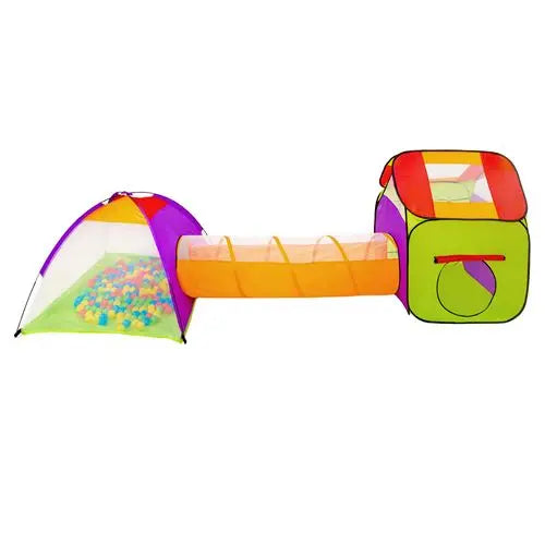 tente KIDIZ Tente de Jeu Maison de Jeu Tente pour bébé 200 balles Piscine à balles Tente pour Enfants | Idéal pour la Maison & Le Jardin | Sac | Tunnel ( KIDIZ