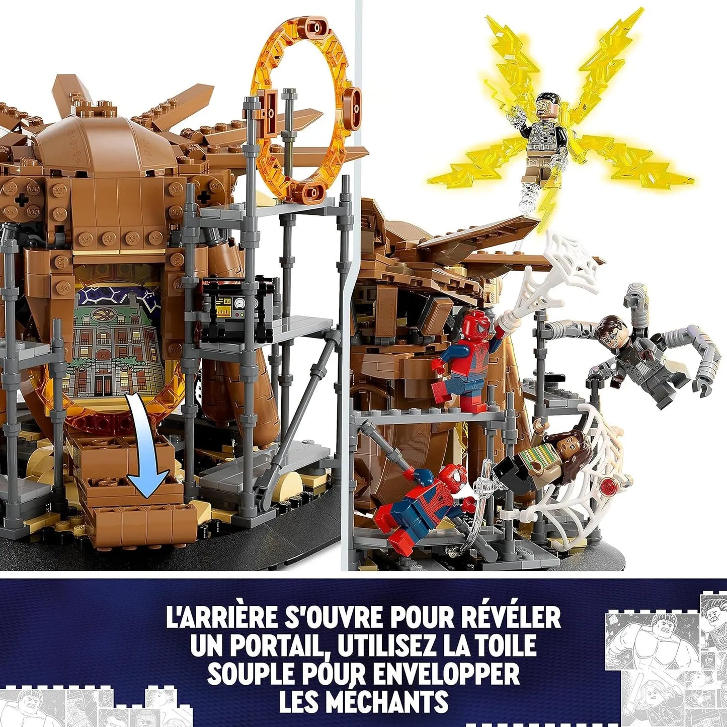 LE COMBAT FINAL DE SPIDER-MAN  LEGO 76261 Marvel Le Combat Final de Spider-Man, Recréez la Scène de Spider-Man & 76255 Marvel Le Nouveau Vaisseau des Gardiens Volume 3, Jouet Navette Spatial des Gardiens de la Galaxie TECIN HOLDING