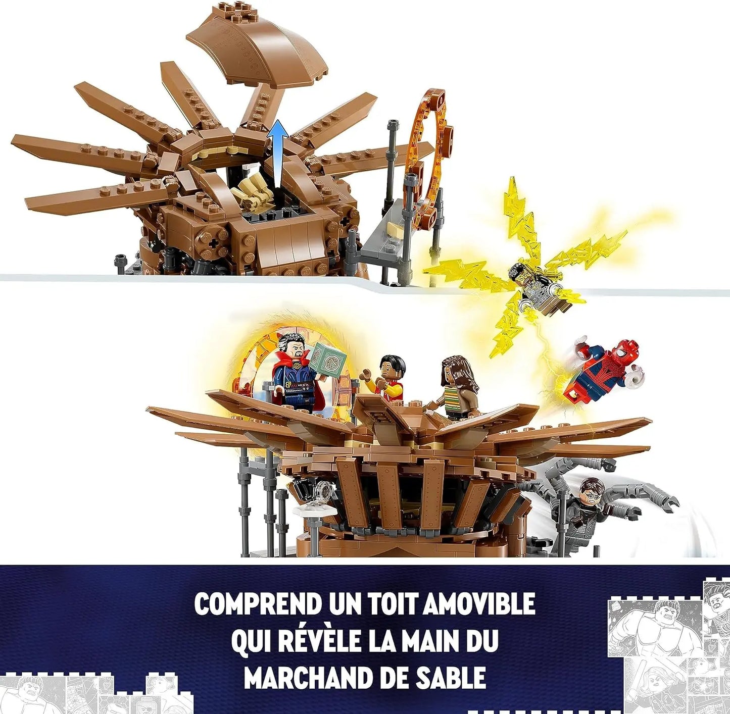 LE COMBAT FINAL DE SPIDER-MAN  LEGO 76261 Marvel Le Combat Final de Spider-Man, Recréez la Scène de Spider-Man & 76255 Marvel Le Nouveau Vaisseau des Gardiens Volume 3, Jouet Navette Spatial des Gardiens de la Galaxie TECIN HOLDING