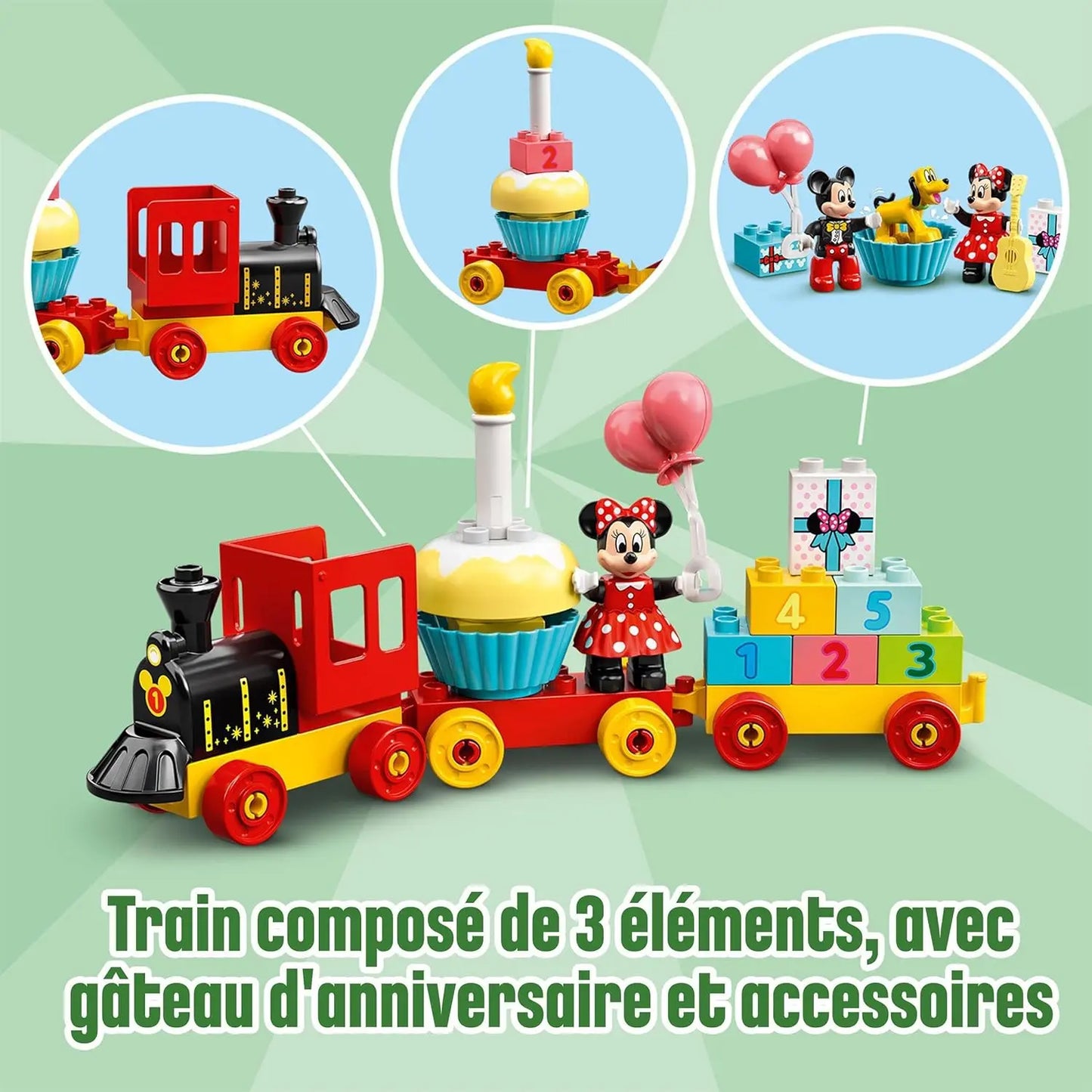 poupée LEGO 10941 DUPLO Disney Mickey & Minnie Birthday Train COROLLE