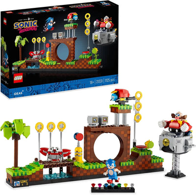 lego LEGO 21331 Ideas Sonic The Hedgehog – Green Hill Zone, Niveau du Jeu Vidéo, Kit de Construction, Idée Cadeau lego