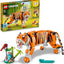 lego LEGO 31129 Creator 3 en 1 Sa Majesté Le Tigre, Jouets Animaux pour Filles et Garçons Figurines Panda, Poisson lego