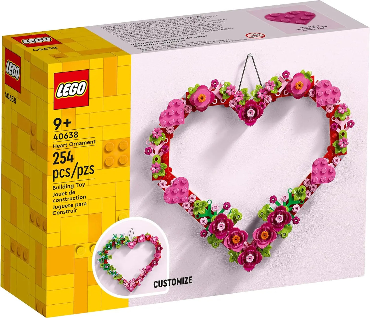 jouet pour enfant LEGO 40638 Décoration en forme de cœur Katiago