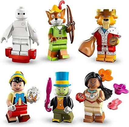 lego LEGO 71038 Minifigures Disney 100, 1 des 18 Personnages à Collectionner, Sachet Mystère avec Jouet à Construire avec Mickey Mouse, Stitch, Mulan et lego