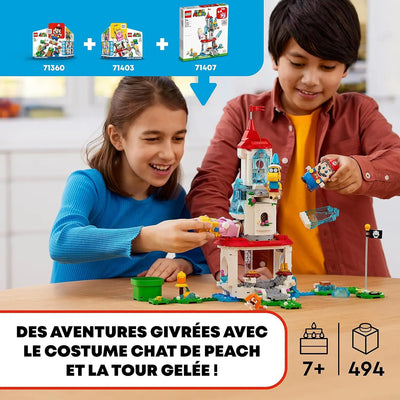 jouet pour enfant LEGO 71407 Super Mario Ensemble d’Extension La Tour Gelée et Le Costume de Peach Chat lego