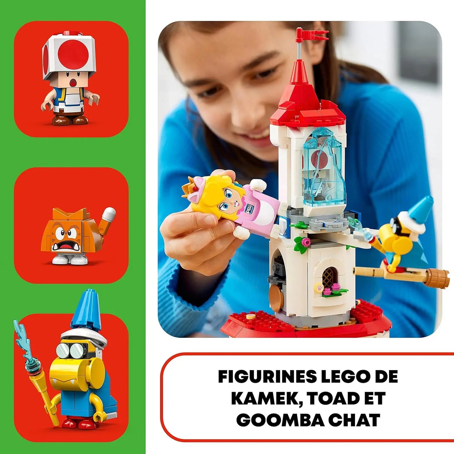 jouet pour enfant LEGO 71407 Super Mario Ensemble d’Extension La Tour Gelée et Le Costume de Peach Chat lego