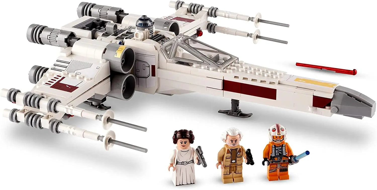 LEGO 75301 Star Wars Le X-Wing Fighter de Luke Skywalker, Jouet Vaisseau Spatial, Figurines, Princesse Leia, Droïde R2-D2, Idée Cadeau Enfants 9 Ans SKYN