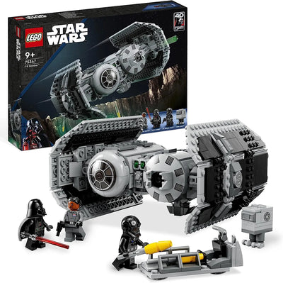 lego LEGO 75347 Star Wars Le Bombardier TIE, Kit de Maquette à Construire, Vaisseau avec Figurine de Droïde Gonk et Minifigurine Dark Vador,  5702017421322 lego