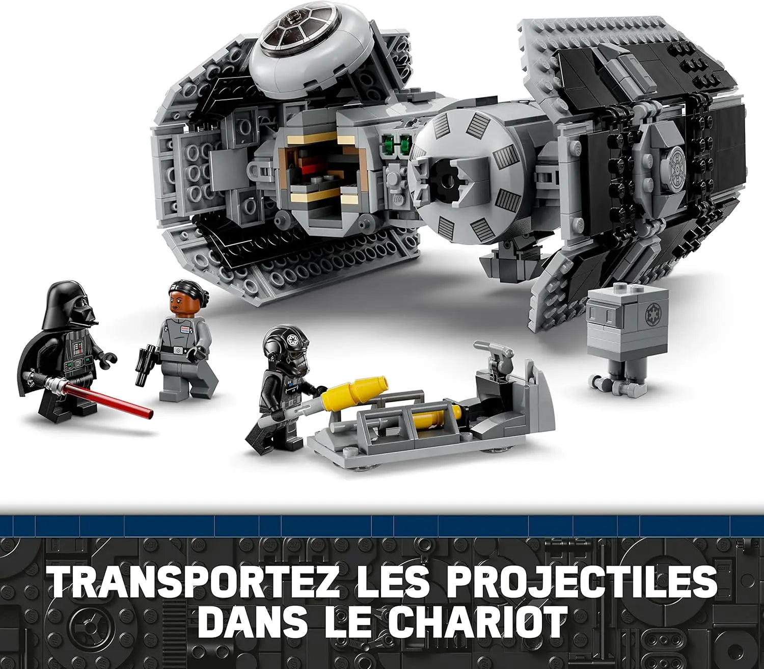 lego LEGO 75347 Star Wars Le Bombardier TIE, Kit de Maquette à Construire, Vaisseau avec Figurine de Droïde Gonk et Minifigurine Dark Vador,  5702017421322 lego