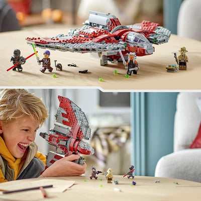 jouet pour enfant LEGO 75362 Star Wars La Navette T-6 d'Ahsoka Tano, Jouet Vaisseau Spatial avec 4 Personnages de la Guerre des Étoiles lego