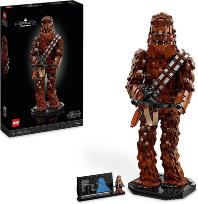jouet LEGO 75371 Star Wars Chewbacca, Figurine Wookiee avec Arbalète, Minifigurine et Plaque Descriptive, Retour du Jedi 40ème lego
