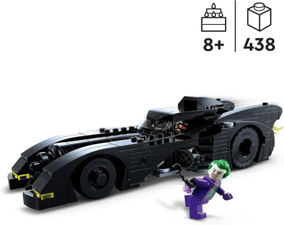 lego LEGO 76224 DC La Batmobile : Poursuite Entre Batman et Le Joker, Jouet de Voiture Batmobile 1989 et 2 Minifigurines, Maquette avec Batarang, Idée de Cadeau Super Héros pour Enfants, Garçons et Filles lego