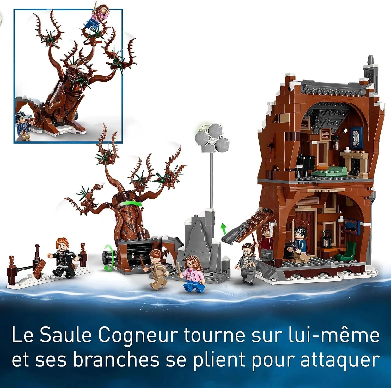 lego LEGO 76407 Harry Potter La Cabane Hurlante Et Le Saule Cogneur, Jouet sur Prisonnier D'Azkaban, Set pour Enfants De 9 Ans, Idée Cadeau Anniversaire lego