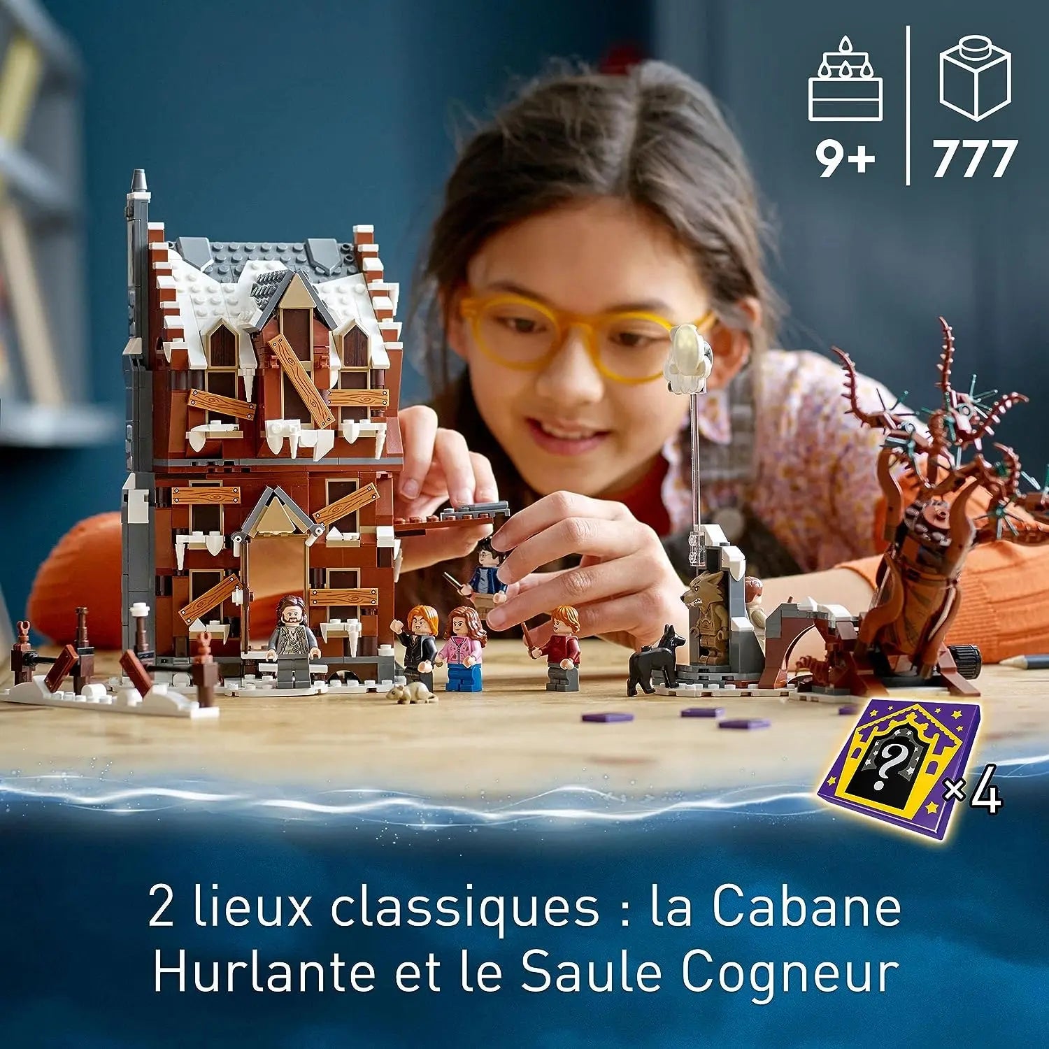 lego LEGO 76407 Harry Potter La Cabane Hurlante Et Le Saule Cogneur, Jouet sur Prisonnier D'Azkaban, Set pour Enfants De 9 Ans, Idée Cadeau Anniversaire lego