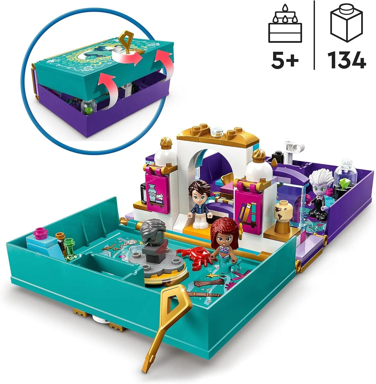 jouet LEGO Disney 43213 Le livre d’histoire La Petite Sirène lego