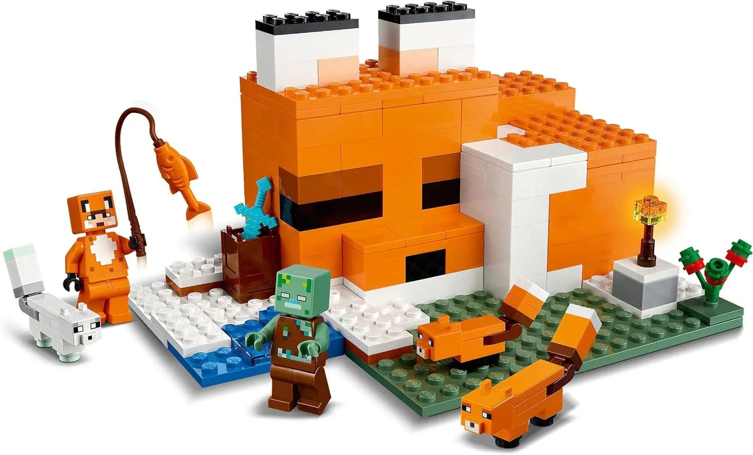 jouet pour enfant LEGO Minecraft 21178 Le refuge renard lego