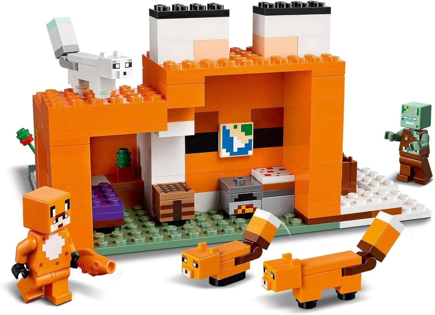 jouet pour enfant LEGO Minecraft 21178 Le refuge renard lego