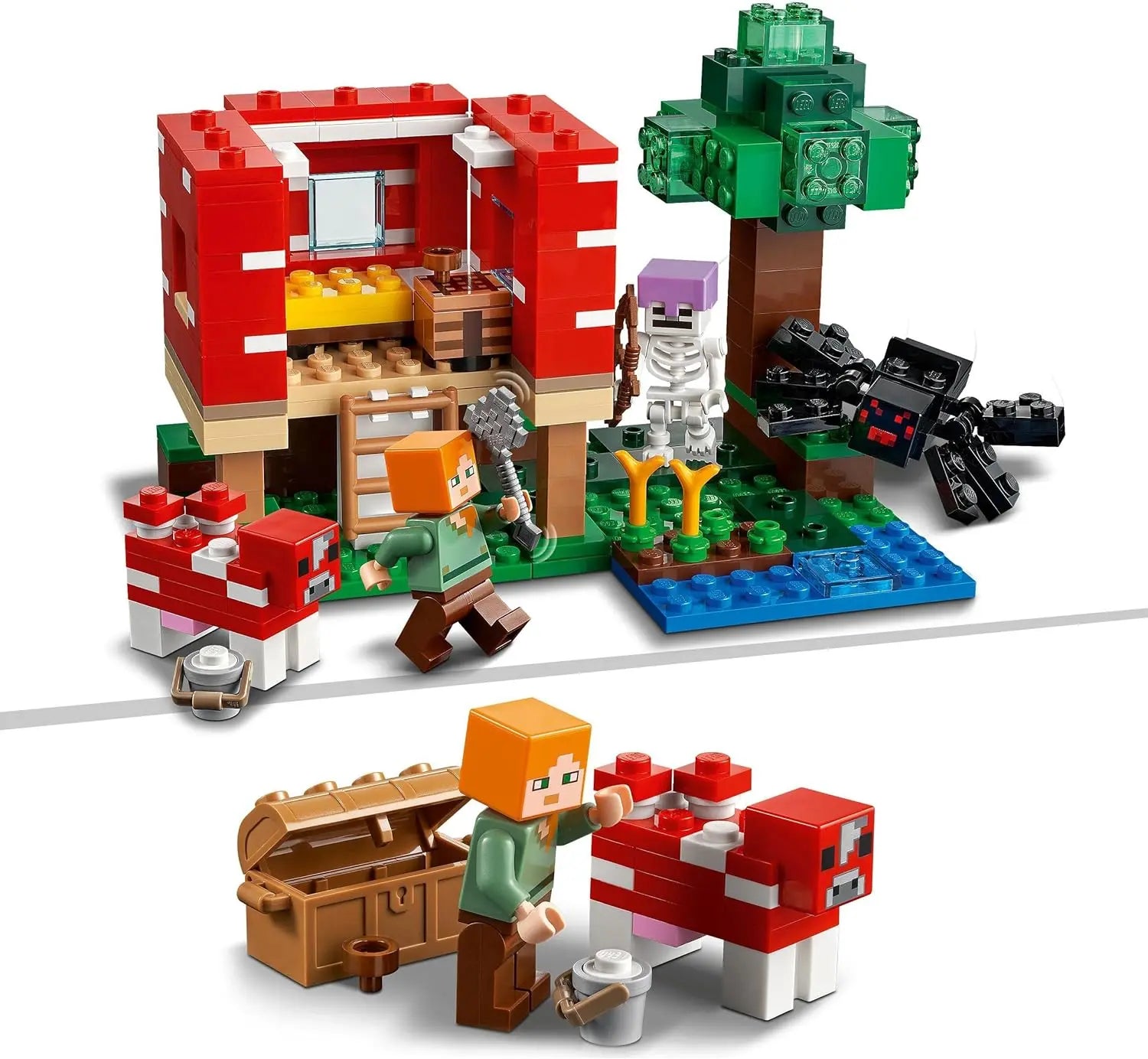 lego LEGO Minecraft 21179 La maison champignon lego