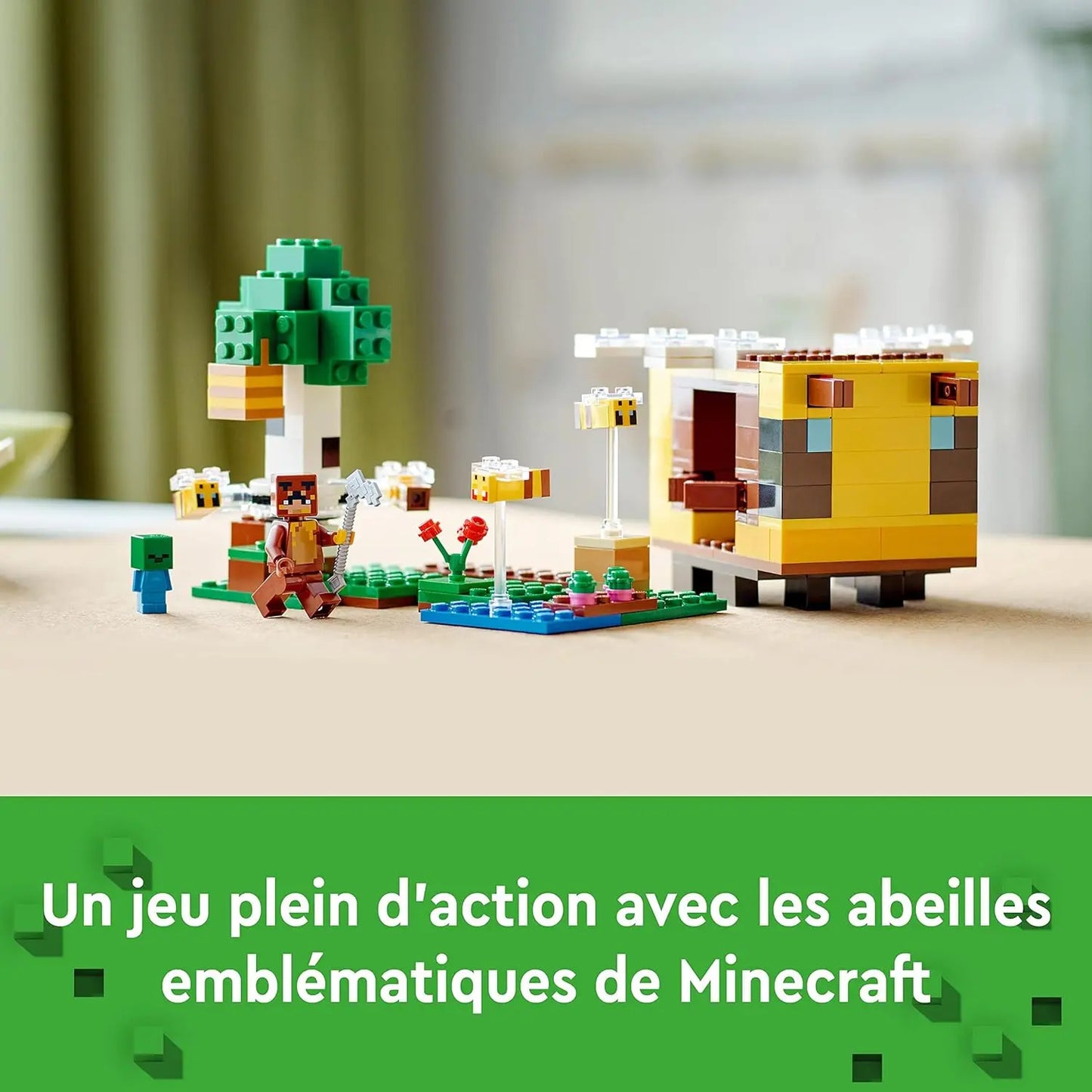 jouet pour enfant LEGO Minecraft 21241 La cabane abeille Liscianigiochi