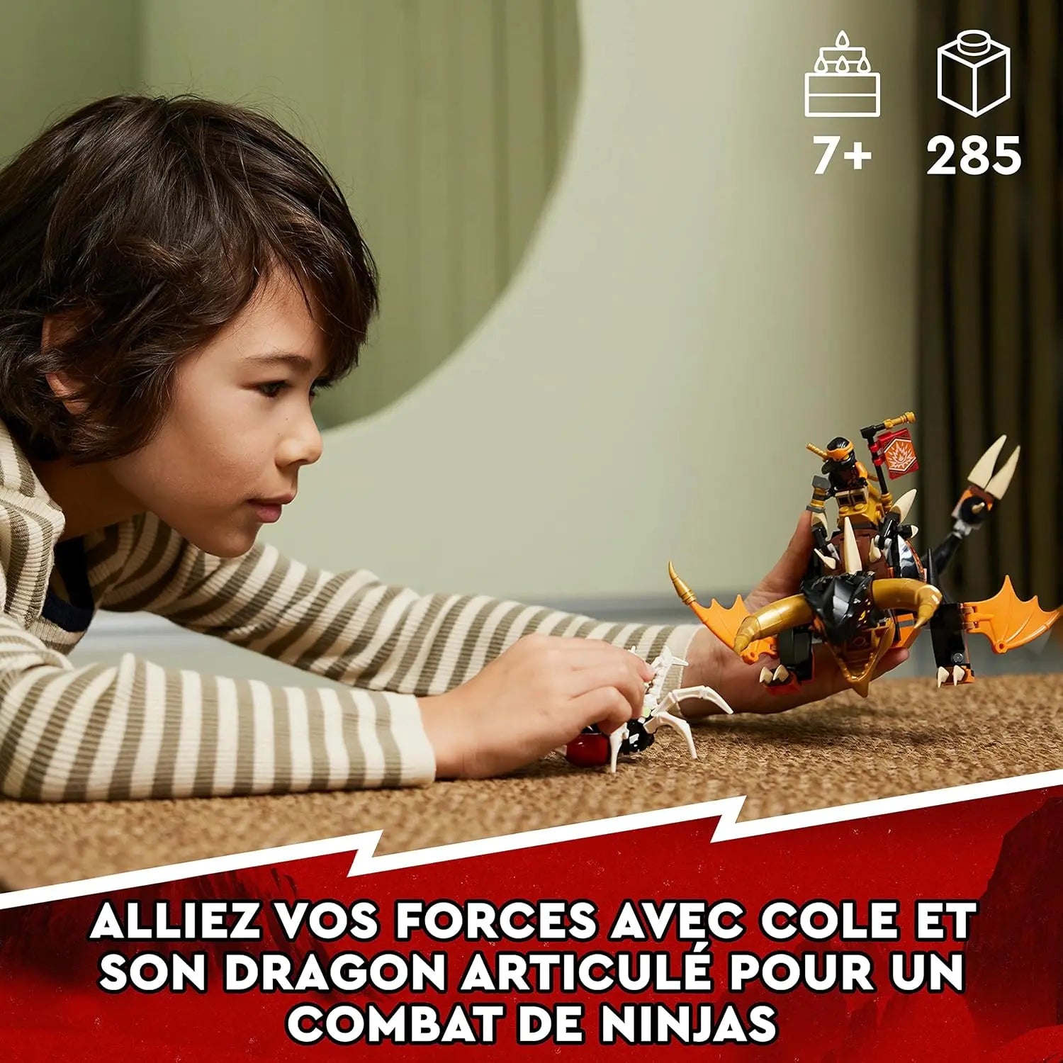 LEGO® NINJAGO 71782 - Le Dragon de Terre de Cole – Évolution