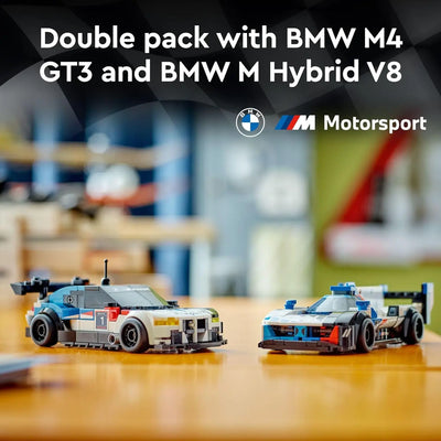 LEGO Speed Champions Voitures de Course BMW M4 GT3 et BMW M Hybrid V8, Véhicules Jouet pour Enfants, 2 Modèles à Construire, 2 Figurines de Pilotes, 76922 5702017583754 - TECIN HOLDING