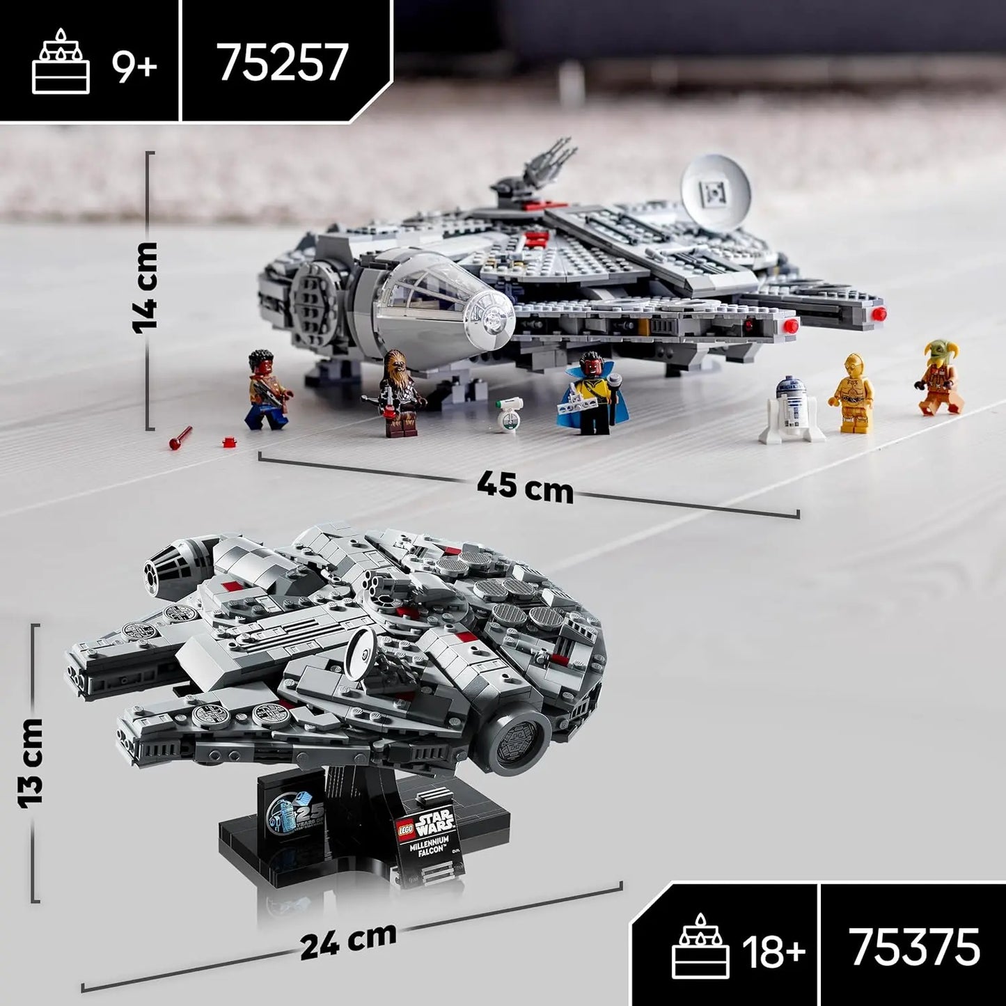 lego LEGO Star Wars : Un Nouvel Espoir Millenium Falcon - Vaisseau Spatial à Construire 75375 lego