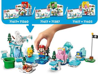 jouet LEGO Super Mario 71417 Ensemble d’Extension L'Aventure dans la Neige de Morsinet, Jouet pour Enfants à Combiner avec Pack de Démarrage, et Figurines Congélo lego