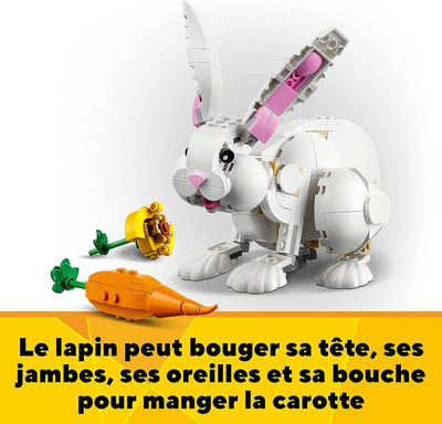 jouet pour enfant Lego Creator 31133 Lapin blanc lego
