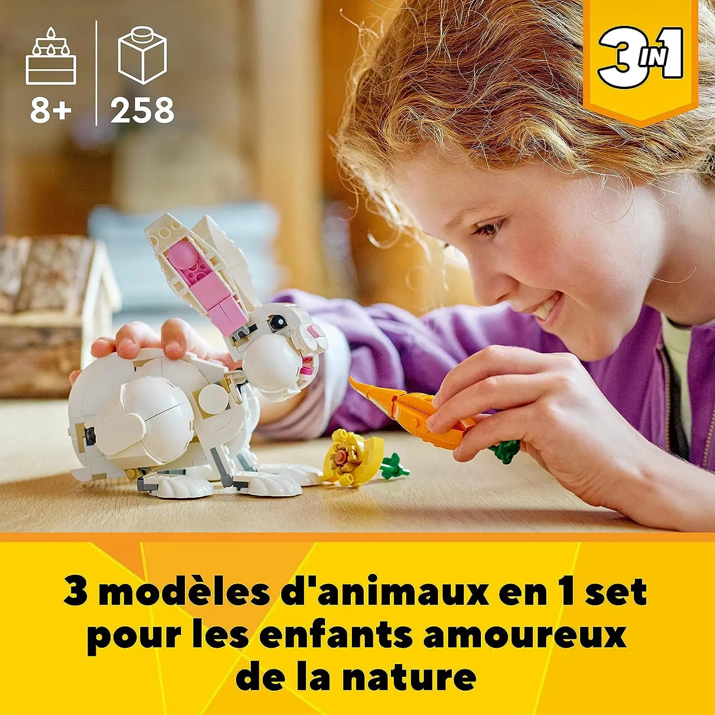 jouet pour enfant Lego Creator 31133 Lapin blanc lego