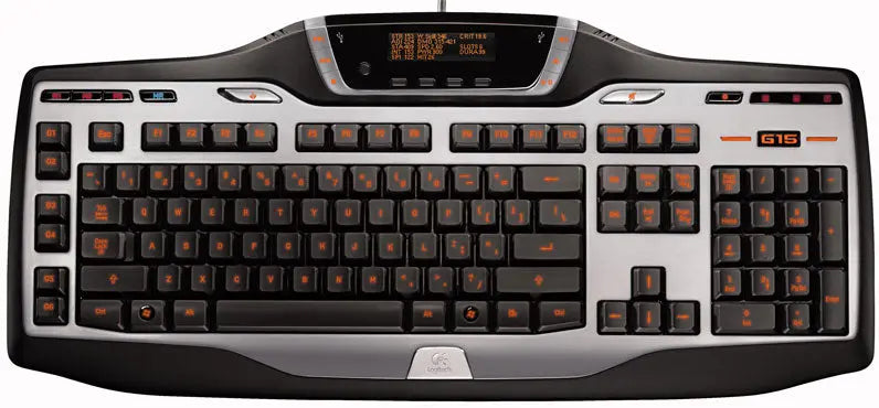 Logitech G15 Keyboard Keyboard for Gaming Clavier gaming rétroéclairé avec écran LCD Azerty Noir KINGSTON