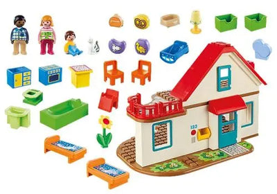 playmobil Maison familiale Playmobil 1.2.3 70129 playmobil