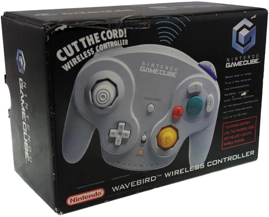 Official Nintendo GameCube shops WaveBird Wireless Controller w/ Receiver Grey Tested